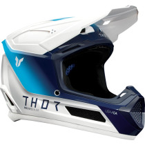 Casque cross enfant Thor Fleet Storm - Blanc Bleu