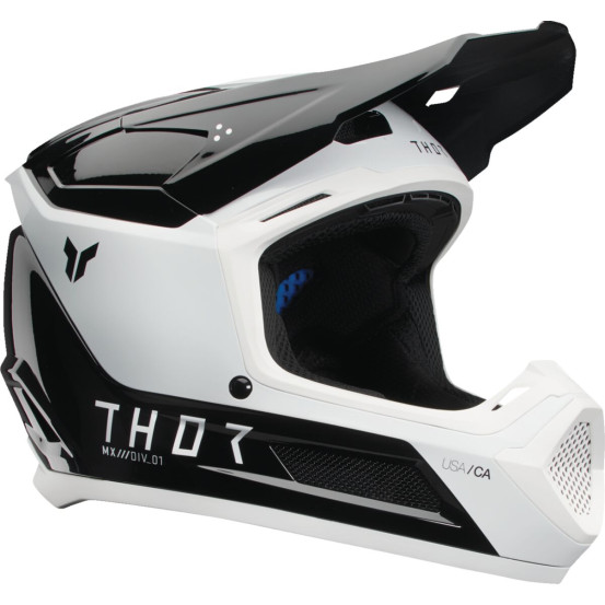 Casque cross enfant Thor Fleet Storm - Noir Blanc