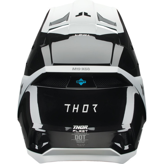Casque cross enfant Thor Fleet Storm - Noir Blanc