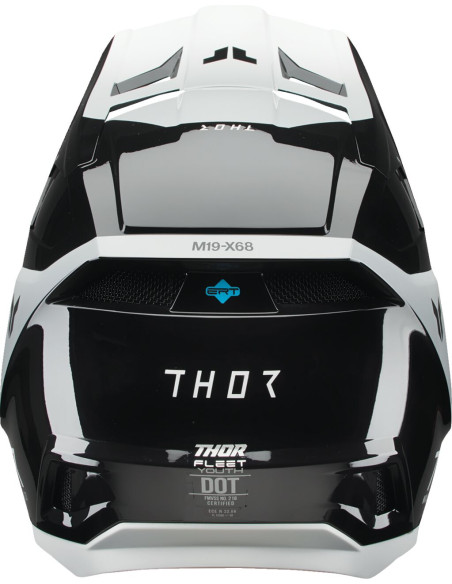 Casque cross enfant Thor Fleet Storm - Noir Blanc