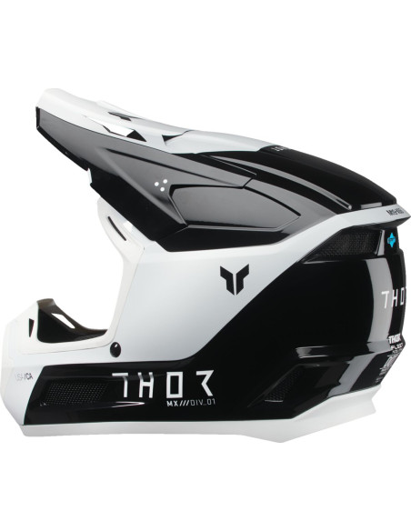 Casque cross enfant Thor Fleet Storm - Noir Blanc