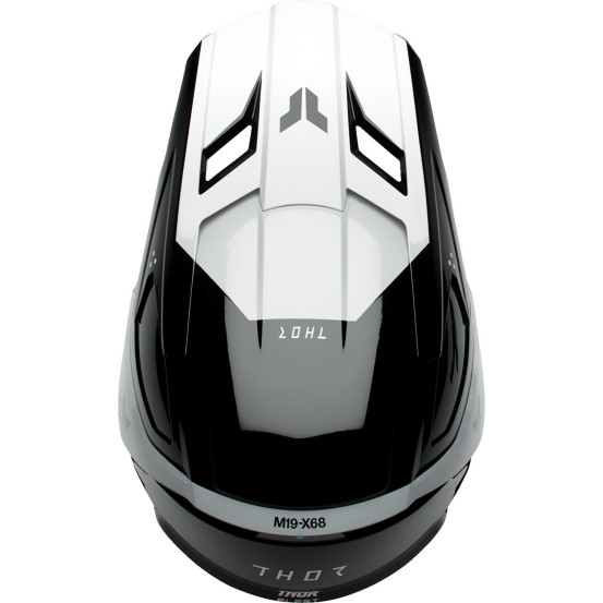 Casque cross enfant Thor Fleet Storm - Noir Blanc