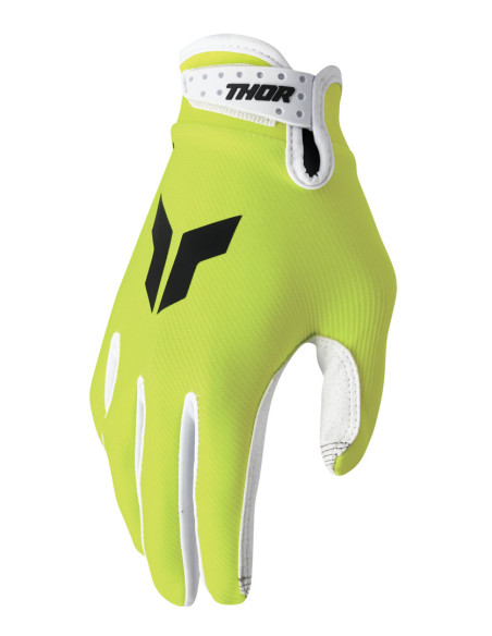 Gants cross Thor Spring 2025 Launchmode - Jaune Acid