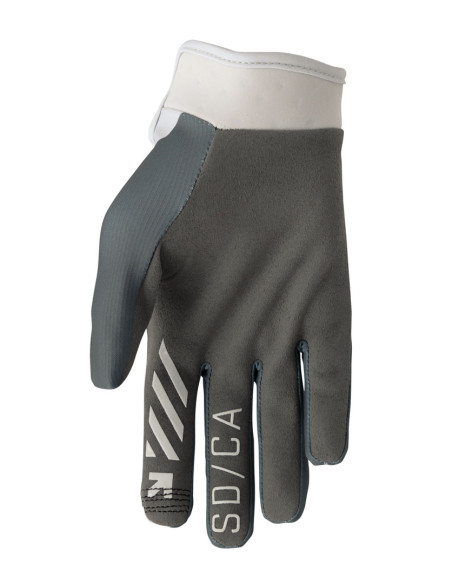 Gants cross Thor Spring 2025 Launchmode Brave - Gris Blanc