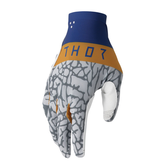 Gants cross Thor Spring 2025 Sportmode Bravo - Bleu Copper