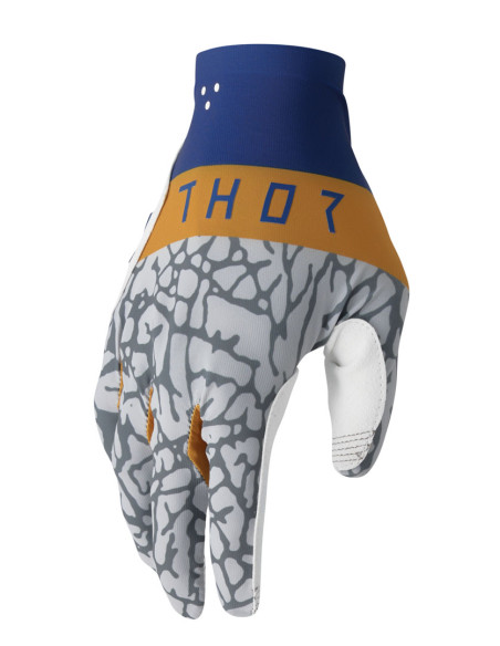 Gants cross Thor Spring 2025 Sportmode Bravo - Bleu Copper