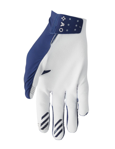 Gants cross Thor Spring 2025 Sportmode Iconic - Bleu Blanc