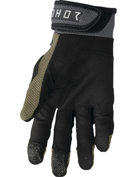 Gants cross Thor Spring 2025 Terrain - Kaki Gris