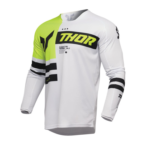 Maillot cross Thor Spring 2025 Launchmode Dozer - Jaune Acid Noir