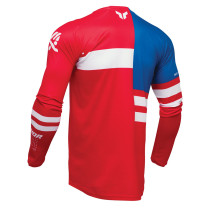 Maillot cross Thor Spring 2025 Launchmode Patriot - Rouge Blanc Bleu 2