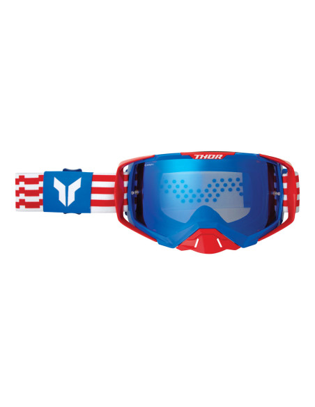 Masque cross Thor Spring 2025 Activate Patriot - Rouge Blanc Bleu