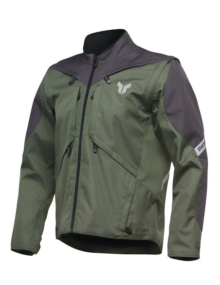 Veste enduro Thor Terrain - Kaki Gris