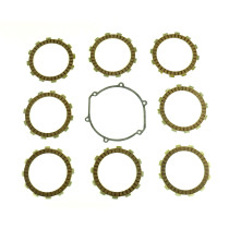 Kit disques embrayage garnis + Joint de couvercle embrayage ATHENA - GAS GAS 125 EC/MC/SM 2002-2007