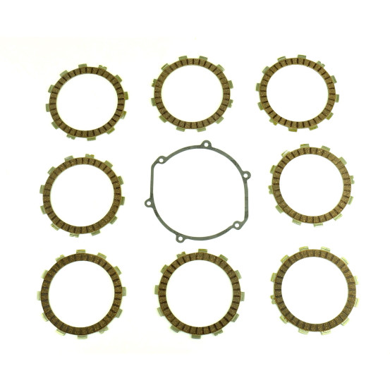 Kit disques embrayage garnis + Joint de couvercle embrayage ATHENA - GAS GAS 125 EC/MC/SM 2002-2007