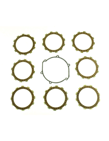 Kit disques embrayage garnis + Joint de couvercle embrayage ATHENA - GAS GAS 125 EC/MC/SM 2002-2007
