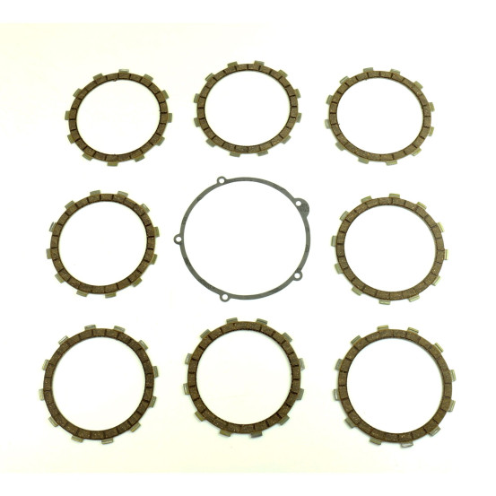 Kit disques embrayage garnis + Joint de couvercle embrayage ATHENA - GAS GAS 200 EC/SM 250 EC/MC/SM 300 EC/SM 400 EC 450 FSE