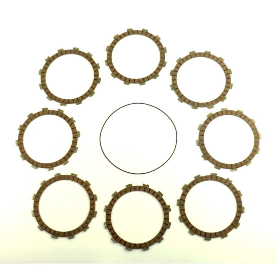 Kit disques embrayage garnis + Joint de couvercle embrayage ATHENA - HONDA 250 CR 1995-2007 250 CRE 2002-2007 250 CRM 1998-20..