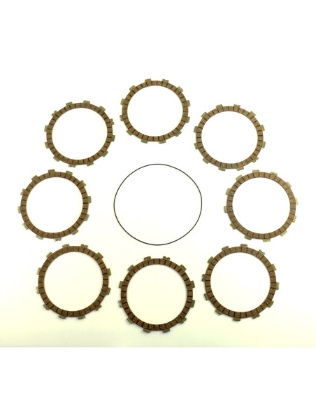 Kit disques embrayage garnis + Joint de couvercle embrayage ATHENA - HONDA 250 CR 1995-2007 250 CRE 2002-2007 250 CRM 1998-20..
