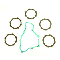 Kit disques embrayage garnis + Joint de couvercle embrayage ATHENA - HONDA 80 CR 1984-2002 85 CR 2003-2007