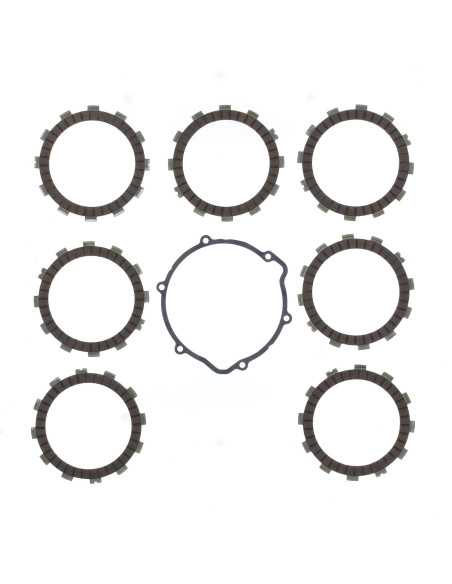 Kit disques embrayage garnis + Joint de couvercle embrayage ATHENA - HUSQVARNA 125 CR 1995-1996 125 WR 1995-1996