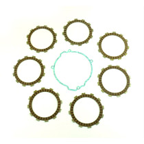 Kit disques embrayage garnis + Joint de couvercle embrayage ATHENA - HUSQVARNA 125 TE KTM 125 EXC/SX/SXS 144/150 SX 200 EGS/E..
