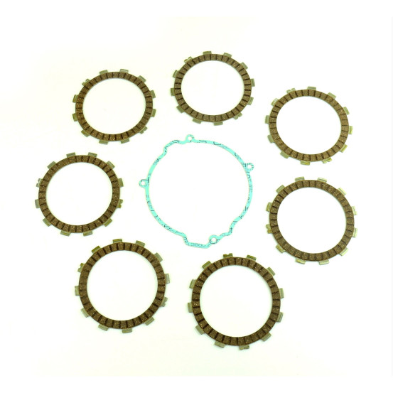 Kit disques embrayage garnis + Joint de couvercle embrayage ATHENA - HUSQVARNA 125 TE KTM 125 EXC/SX/SXS 144/150 SX 200 EGS/E..
