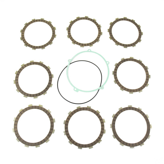 Kit disques embrayage garnis + Joint de couvercle embrayage ATHENA - HUSQVARNA 250 CR 1999-2005 250 WR 1999-2013 360 WR 1999-..
