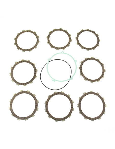 Kit disques embrayage garnis + Joint de couvercle embrayage ATHENA - HUSQVARNA 250 CR 1999-2005 250 WR 1999-2013 360 WR 1999-..