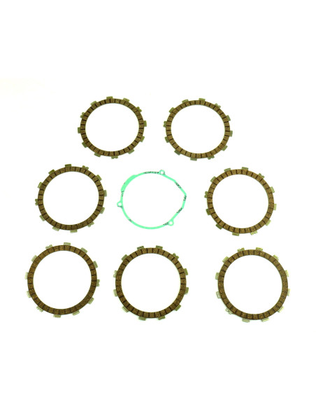 Kit disques embrayage garnis + Joint de couvercle embrayage ATHENA - HUSQVARNA 250 CR/WR 1995-1998 360 CR/WR 1995-1998