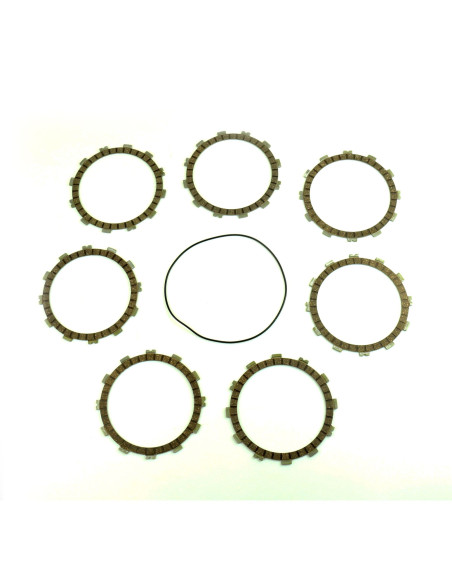 Kit disques embrayage garnis + Joint de couvercle embrayage ATHENA - HUSQVARNA 400 TE 2005-2009