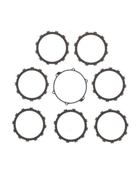 Kit disques embrayage garnis + Joint de couvercle embrayage ATHENA - HUSQVARNA 400 TE 2010-2013