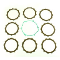 Kit disques embrayage garnis + Joint de couvercle embrayage ATHENA - HUSQVARNA 410 TE 1999 610 TC/TE 1998-1999