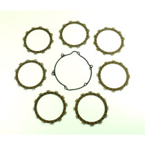 Kit disques embrayage garnis + Joint de couvercle embrayage ATHENA - KAWASAKI 125 KX 1997-2002