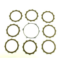 Kit disques embrayage garnis + Joint de couvercle embrayage ATHENA - KAWASAKI 250 KX 1994-2004