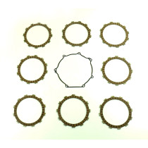 Kit disques embrayage garnis + Joint de couvercle embrayage ATHENA - KAWASAKI 450 KXF 2006-2015