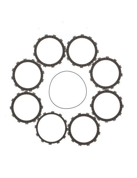 Kit disques embrayage garnis + Joint de couvercle embrayage ATHENA - KAWASAKI 450 KXF 2019-2020