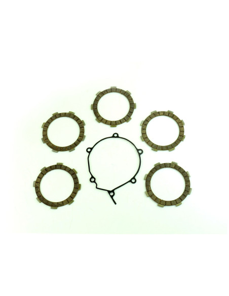 Kit disques embrayage garnis + Joint de couvercle embrayage ATHENA - KAWASAKI 60 KX 1994-2003 65 KX 2000