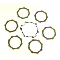 Kit disques embrayage garnis + Joint de couvercle embrayage ATHENA - KAWASAKI 80 KX 1998-2000 85 KX 2000-2015