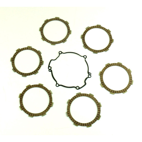 Kit disques embrayage garnis + Joint de couvercle embrayage ATHENA - KAWASAKI 80 KX 1998-2000 85 KX 2000-2015