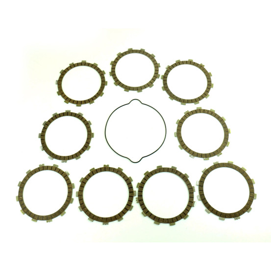 Kit disques embrayage garnis + Joint de couvercle embrayage ATHENA - KTM 250 EXC/SX 300 EXC