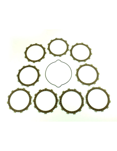 Kit disques embrayage garnis + Joint de couvercle embrayage ATHENA - KTM 250 EXC/SX 300 EXC