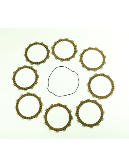 Kit disques embrayage garnis + Joint de couvercle embrayage ATHENA - KTM 250 EXCF 2007-2013 250 SXF 2005-2012