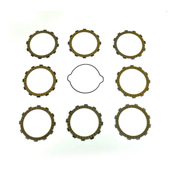 Kit disques embrayage garnis + Joint de couvercle embrayage ATHENA - KTM 250 EXCF 2017-2018