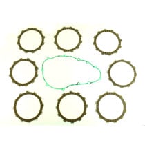Kit disques embrayage garnis + Joint de couvercle embrayage ATHENA - KTM 400 LC4-E 1998-2001