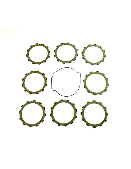 Kit disques embrayage garnis + Joint de couvercle embrayage ATHENA - KTM 450 EXC 2011