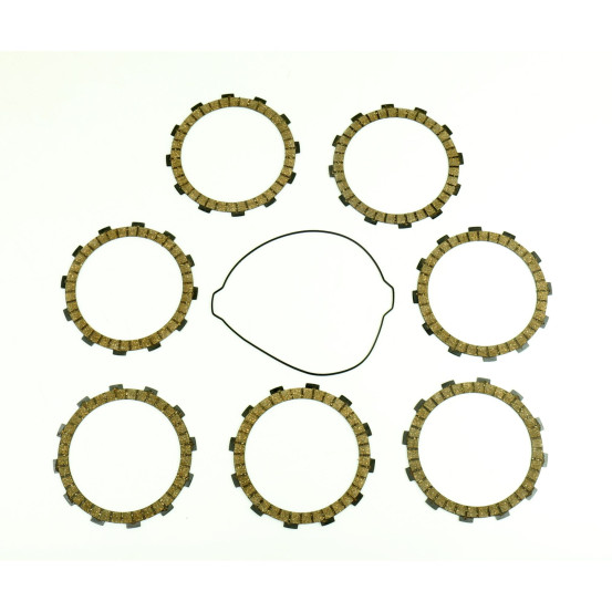 Kit disques embrayage garnis + Joint de couvercle embrayage ATHENA - KTM 450 SMR 2007