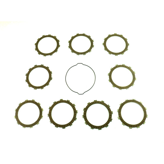 Kit disques embrayage garnis + Joint de couvercle embrayage ATHENA - KTM 450 SXF 2007-2011 505 SX 2009-2011 505 SXF 2007-2008