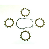 Kit disques embrayage garnis + Joint de couvercle embrayage ATHENA - KTM 50 SX 2002-2004