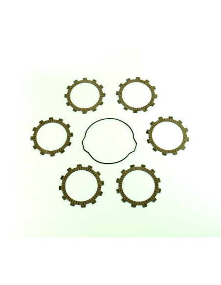 Kit disques embrayage garnis + Joint de couvercle embrayage ATHENA - KTM 65 SX 2009-2018