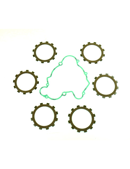 Kit disques embrayage garnis + Joint de couvercle embrayage ATHENA - KTM 65 XC 2008